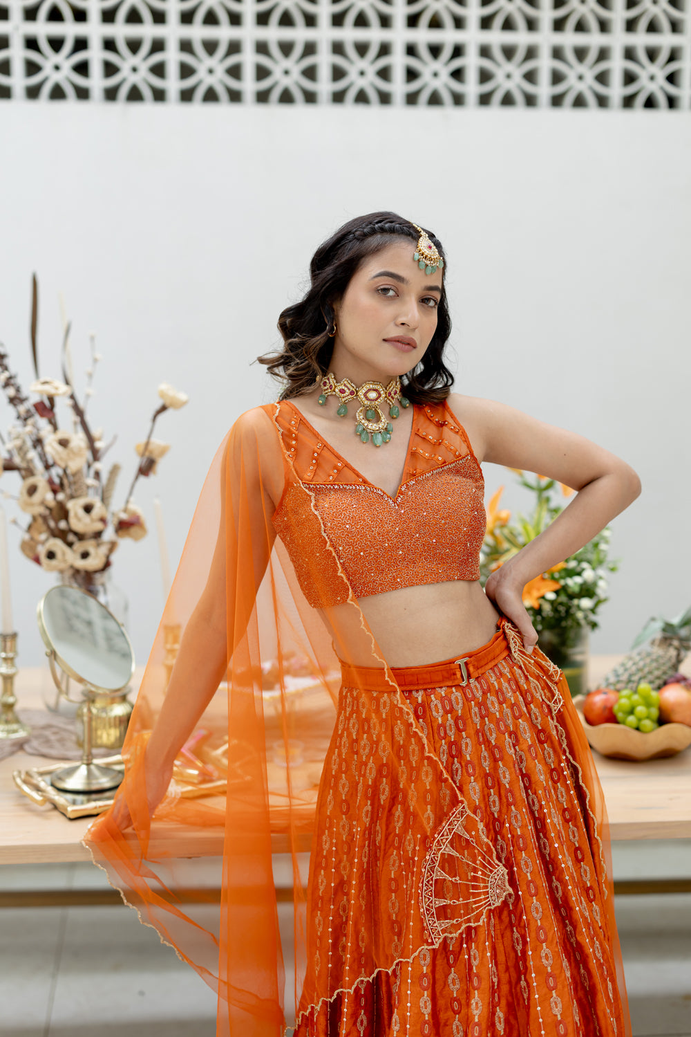 TA Chain Lehenga Set