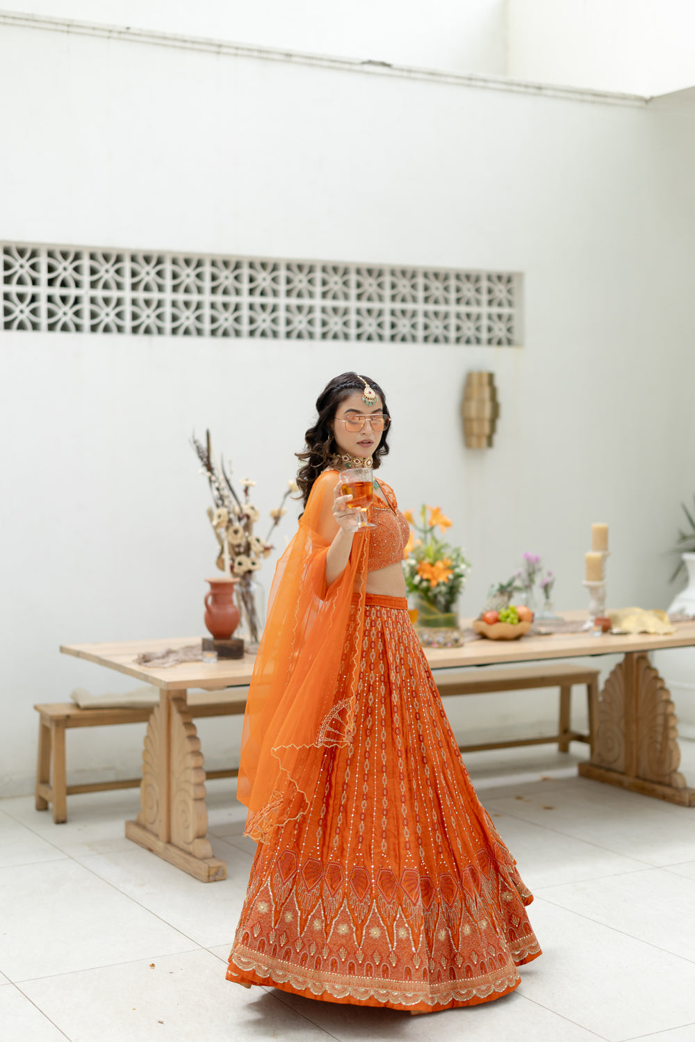 TA Chain Lehenga Set