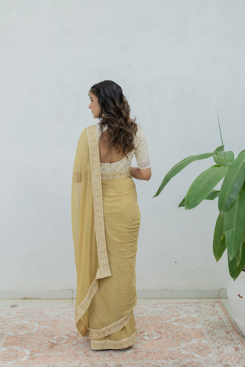 Aurum Tissue Saree Set