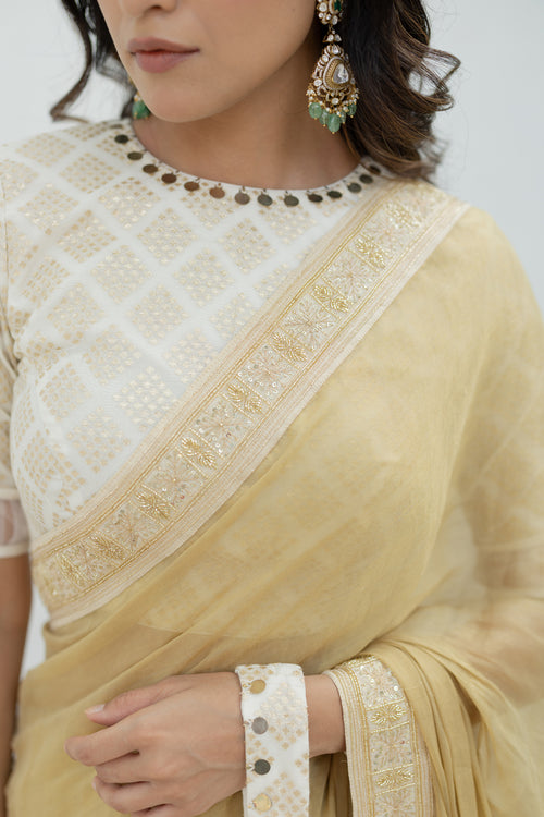 Aurum Tissue Saree Set