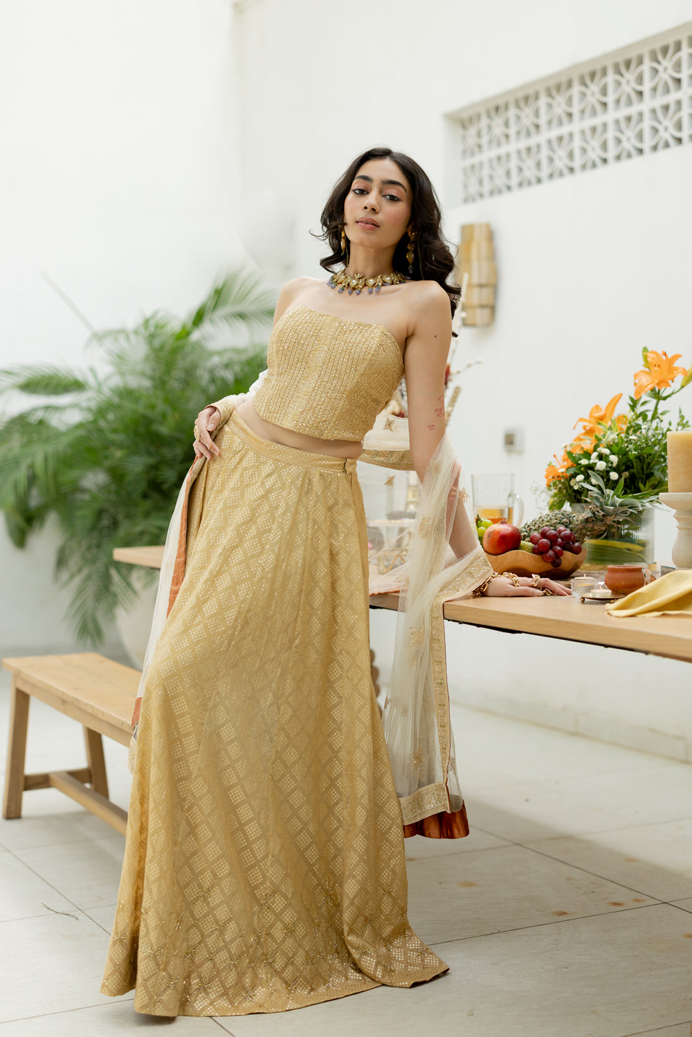 Aurum Corset Lehenga Set