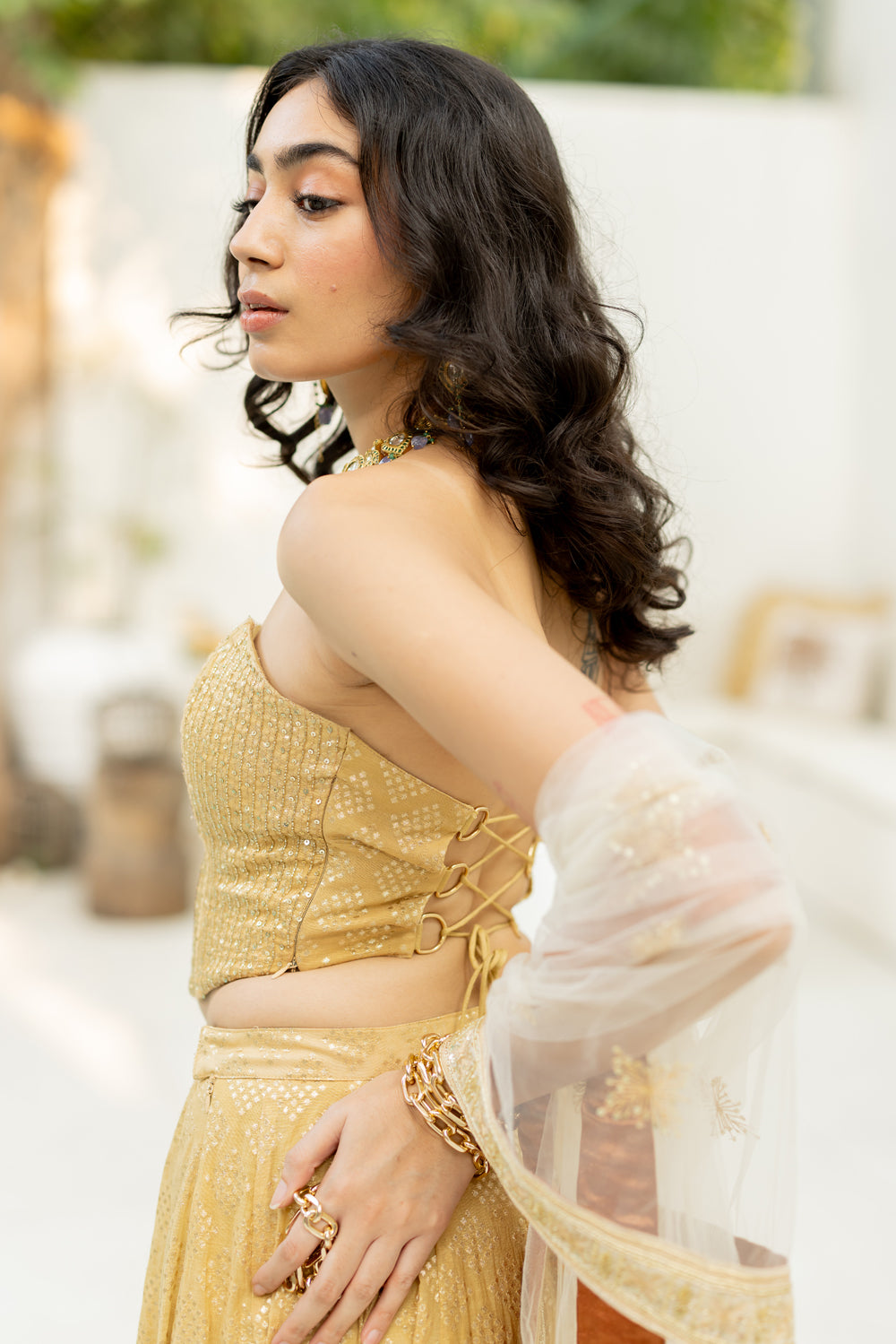 Aurum Corset Lehenga Set