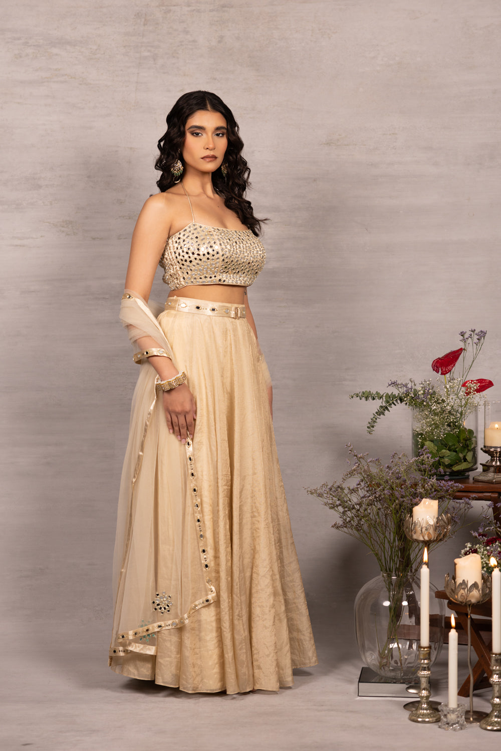 RSVP'd in Mirror Lehenga Set