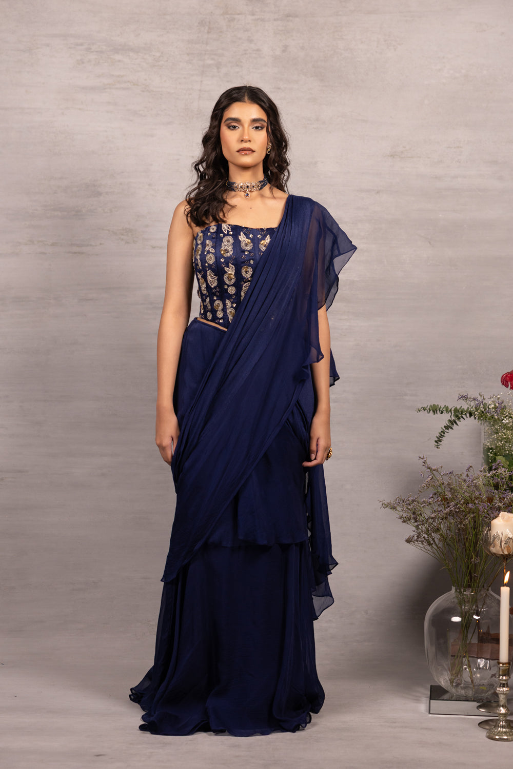Runaway Ruffle Saree Set