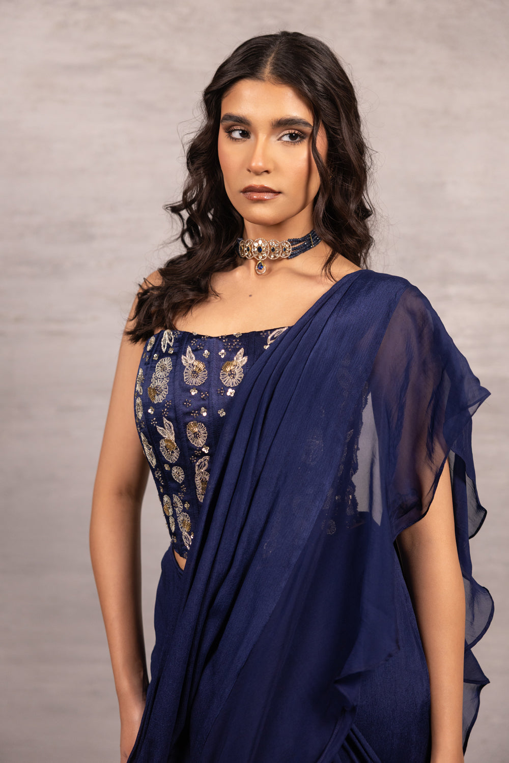 Runaway Ruffle Saree Set