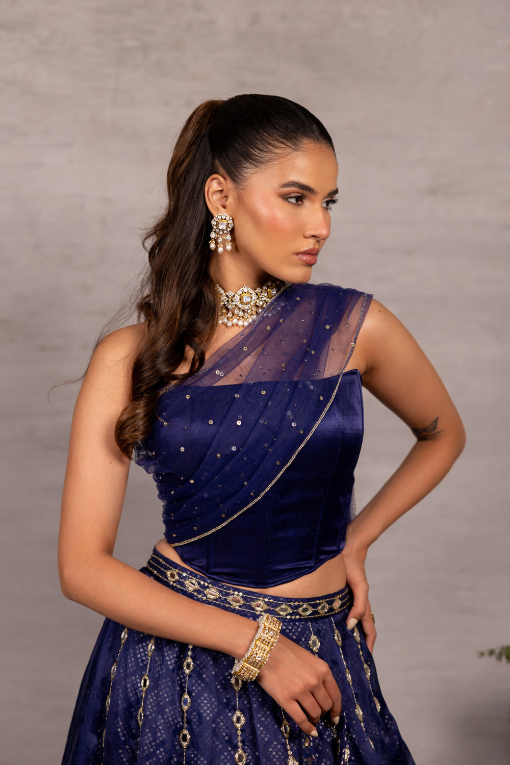 Midnight Moment Lehenga Set