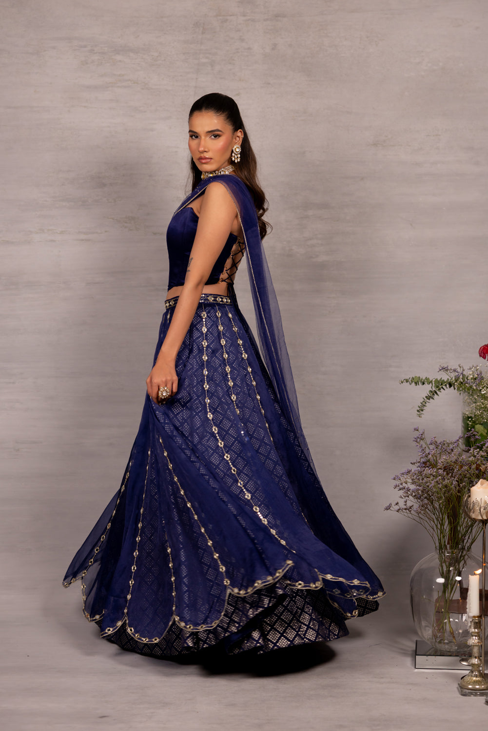 Midnight Moment Lehenga Set