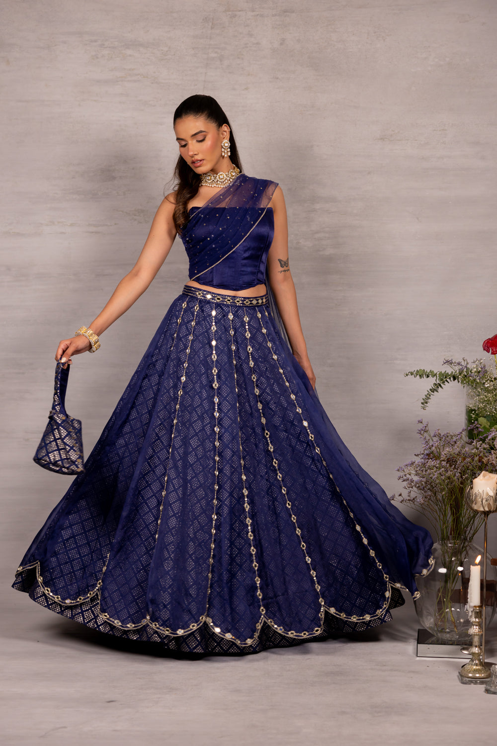 Midnight Moment Lehenga Set