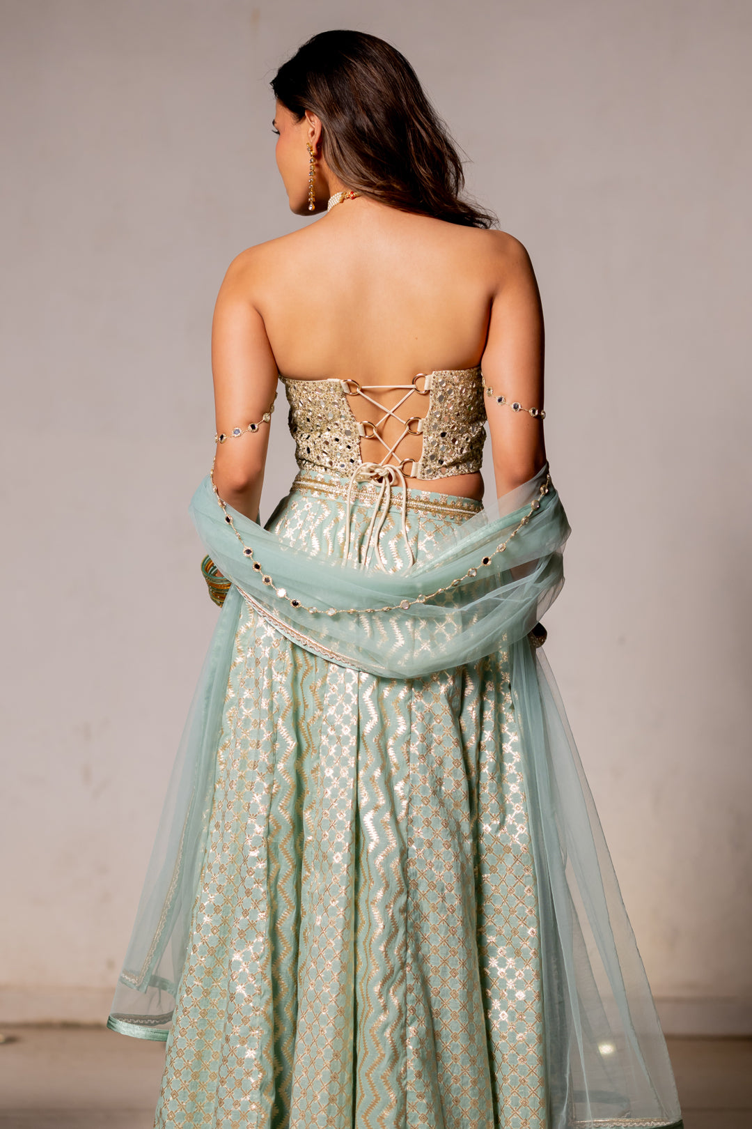 Aaina Corset Lehenga Set