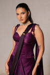 Amethyst Rush Corset Saree