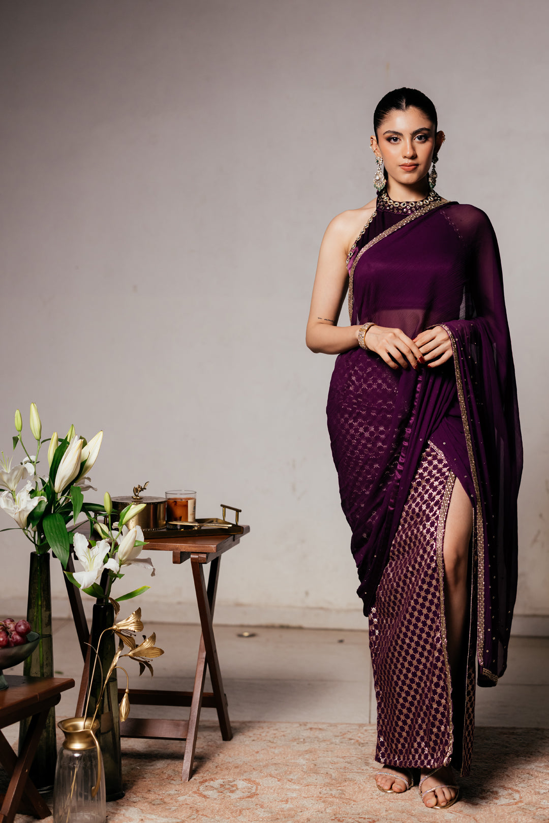 Shaam Drape Saree Set