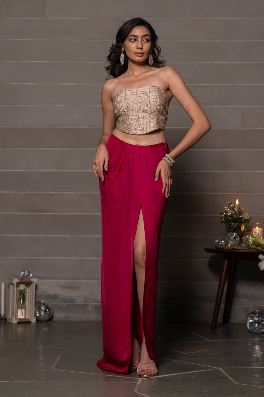 Dear Manhattan Corset Skirt Set