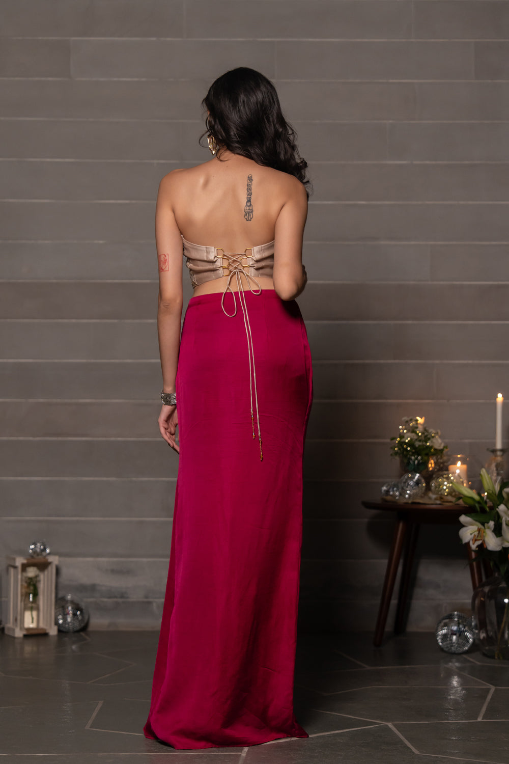 Dear Manhattan Corset Skirt Set