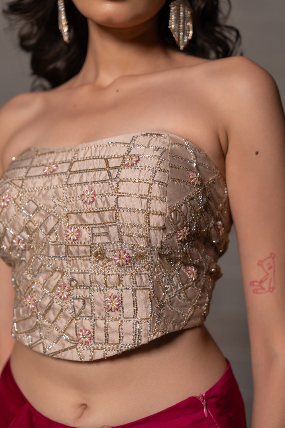 Dear Manhattan Corset Skirt Set